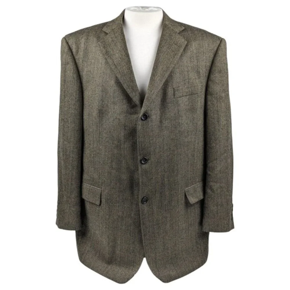 Joseph & Feiss Herringbone‎ Lambswool Blazer 46R